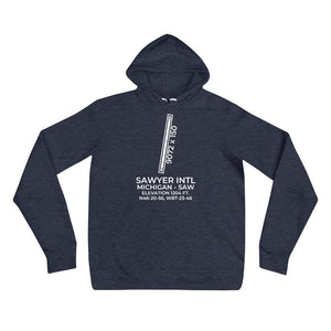 SAW facility map in MARQUETTE; MICHIGAN Hoodie