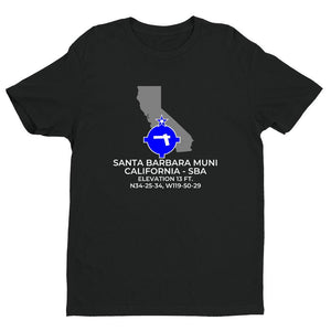 SBA facility map in SANTA BARBARA; CALIFORNIA, Black