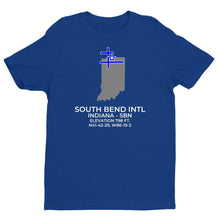 Load image into Gallery viewer, SBN facility map in SOUTH BEND; INDIANA, Royal Blue