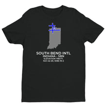 Load image into Gallery viewer, SBN facility map in SOUTH BEND; INDIANA, Black