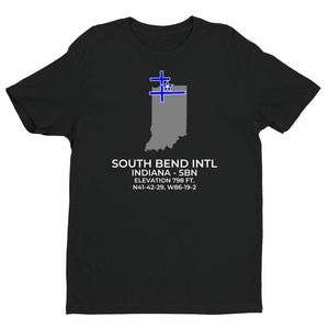 SBN facility map in SOUTH BEND; INDIANA, Black