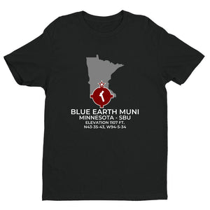 SBU facility map in BLUE EARTH; MINNESOTA, Black