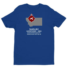 Load image into Gallery viewer, SBX facility map in SHELBY; MONTANA, Royal Blue