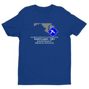 SBY facility map in SALISBURY; MARYLAND, Royal Blue
