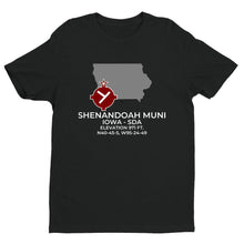 Load image into Gallery viewer, SDA facility map in SHENANDOAH; IOWA, Black