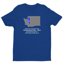 Load image into Gallery viewer, SEA facility map in SEATTLE; WASHINGTON, Royal Blue