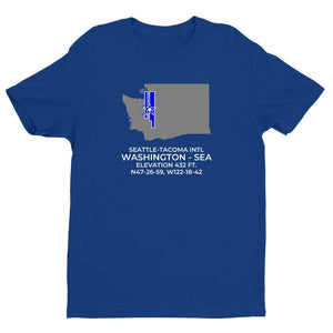 SEA facility map in SEATTLE; WASHINGTON, Royal Blue