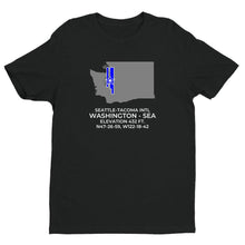 Load image into Gallery viewer, SEA facility map in SEATTLE; WASHINGTON, Black