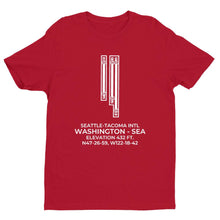 Load image into Gallery viewer, sea seattle wa t shirt, Red