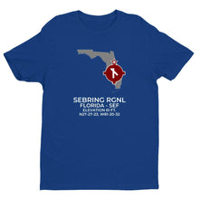 Load image into Gallery viewer, SEF facility map in SEBRING; FLORIDA, Royal Blue
