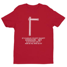 Load image into Gallery viewer, set st charles mo t shirt, Red