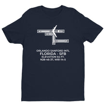 Load image into Gallery viewer, ORLANDO SANFORD INTL in ORLANDO; FLORIDA (SFB; KSFB) T-Shirt