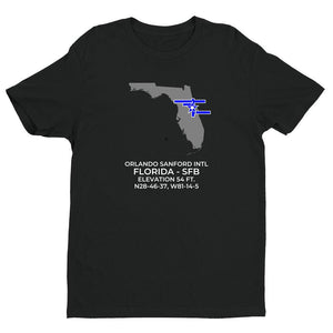 SFB facility map in ORLANDO; FLORIDA, Black