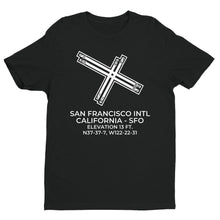 Load image into Gallery viewer, SAN FRANCISCO INTL in SAN FRANCISCO; CALIFORNIA (SFO; KSFO) T-Shirt