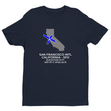 Load image into Gallery viewer, SFO facility map in SAN FRANCISCO; CALIFORNIA, Navy