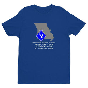 SGF facility map in SPRINGFIELD; MISSOURI, Royal Blue