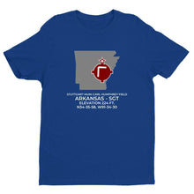 Load image into Gallery viewer, SGT facility map in STUTTGART; ARKANSAS, Royal Blue