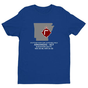 SGT facility map in STUTTGART; ARKANSAS, Royal Blue