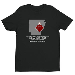 SGT facility map in STUTTGART; ARKANSAS, Black