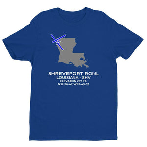 SHV facility map in SHREVEPORT; LOUISIANA, Royal Blue