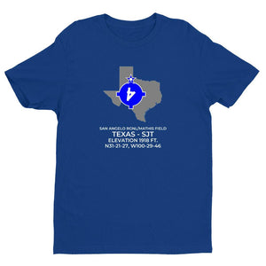 SJT facility map in SAN ANGELO; TEXAS, Royal Blue
