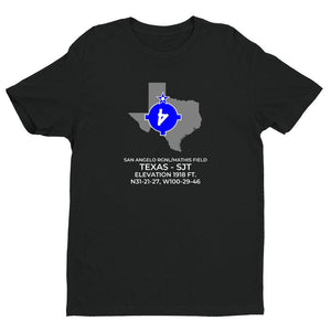 SJT facility map in SAN ANGELO; TEXAS, Black
