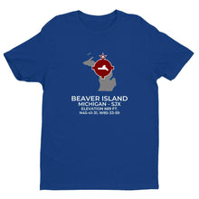 Load image into Gallery viewer, SJX facility map in BEAVER ISLAND; MICHIGAN, Royal Blue