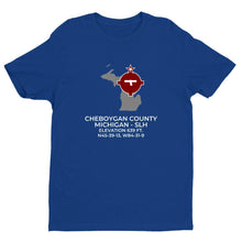 Load image into Gallery viewer, SLH facility map in CHEBOYGAN; MICHIGAN, Royal Blue