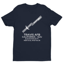 Load image into Gallery viewer, TRAVIS AFB in FAIRFIELD; CALIFORNIA (SUU; KSUU) T-Shirt