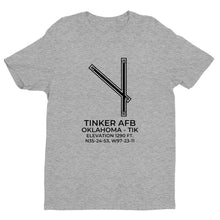 Load image into Gallery viewer, TINKER AFB (TIK; KTIK) in OKLAHOMA CITY; OKLAHOMA (OK) T-Shirt