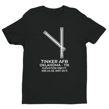 Load image into Gallery viewer, TINKER AFB (TIK; KTIK) in OKLAHOMA CITY; OKLAHOMA (OK) T-Shirt
