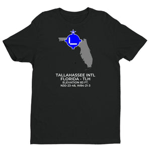 TLH facility map in TALLAHASSEE; FLORIDA, Black