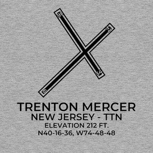 ttn trenton nj t shirt, Gray