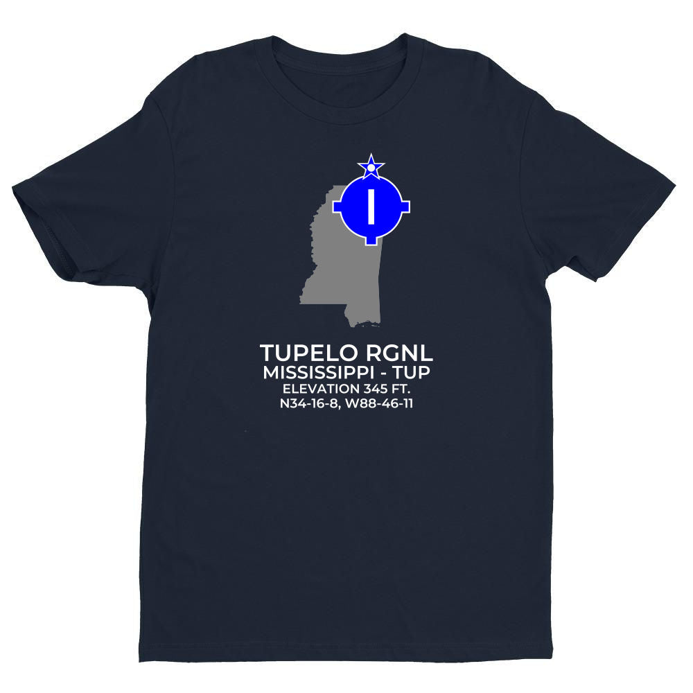 TUPELO RGNL near TUPELO; MISSISSIPPI (TUP; KTUP) T-Shirt