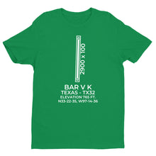 Load image into Gallery viewer, BAR V K (TX32) in BOLIVAR; TEXAS (TX) T-Shirt