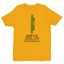 Load image into Gallery viewer, BAR V K (TX32) in BOLIVAR; TEXAS (TX) T-Shirt