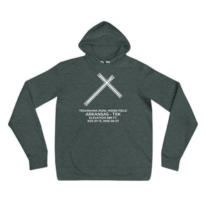 TXK facility map in TEXARKANA; ARKANSAS Hoodie