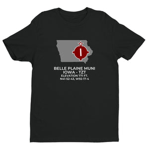 BELLE PLAINE MUNI in BELLE PLAINE; IOWA (TZT; KTZT) T-Shirt