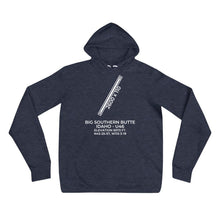 Load image into Gallery viewer, U46 facility map in ATOMIC CITY; IDAHO Hoodie