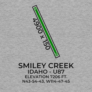 u87 smiley creek id t shirt, Gray