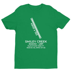 u87 smiley creek id t shirt, Green