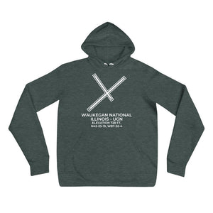 UGN facility map in CHICAGO/WAUKEGAN; ILLINOIS Hoodie