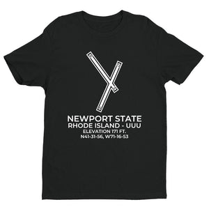 uuu newport ri t shirt, Black
