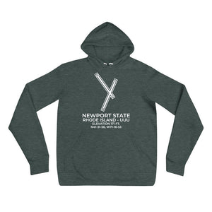 UUU facility map in NEWPORT; RHODE ISLAND Hoodie