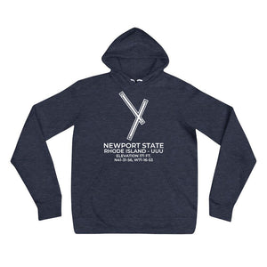 UUU facility map in NEWPORT; RHODE ISLAND Hoodie