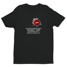 Load image into Gallery viewer, VALDEZ PIONEER FIELD near VALDEZ; ALASKA (VDZ; PAVD) T-Shirt