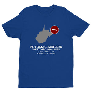 POTOMAC AIRPARK near BERKELEY SPRINGS; WEST VIRGINIA (W35) T-Shirt