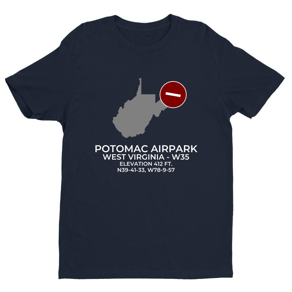 POTOMAC AIRPARK near BERKELEY SPRINGS; WEST VIRGINIA (W35) T-Shirt