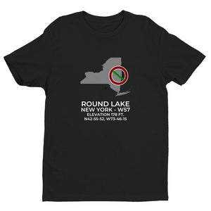 ROUND LAKE; NEW YORK (W57) T-Shirt