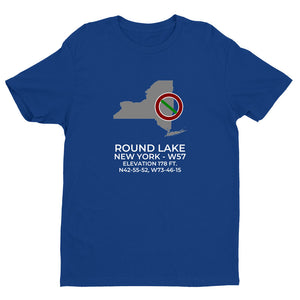 ROUND LAKE; NEW YORK (W57) T-Shirt